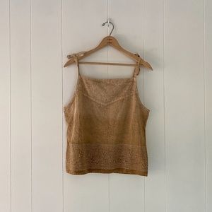 Boxy Ombre Tie Dye Cotton Tank Vintage